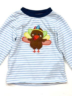 Smock Monkey Striped Turkey T-Shirt